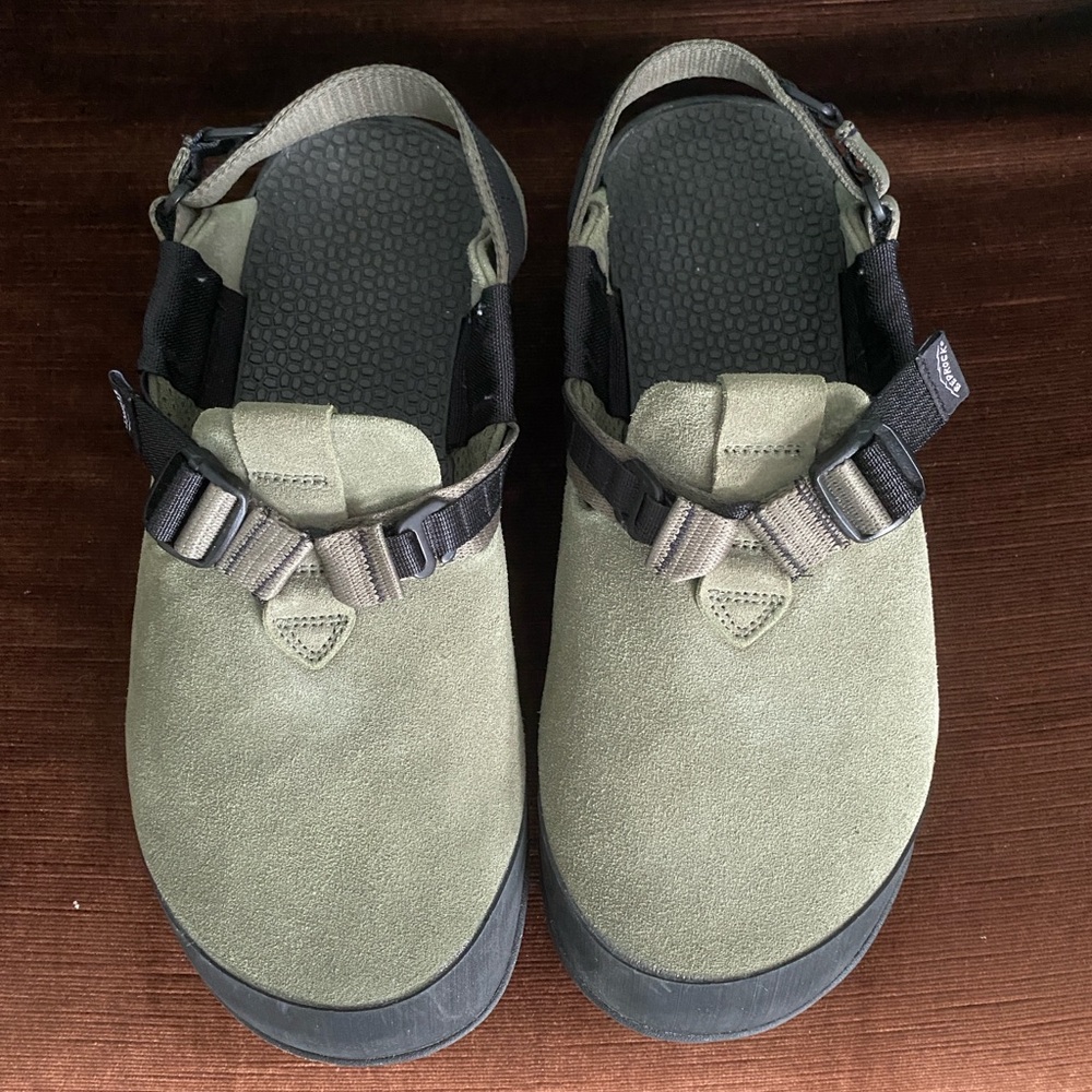 Bedrock Mountain Clog- Leather‎ Suede Sagebrush 10M/11W